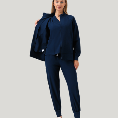 Uniforme médico quirúrgico 3 piezas Azul Marino para mujer JelriSoFit®