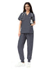 JelriSoFit Classic Medical Uniforms – Women’s Dark Grey, Big Functional Pockets