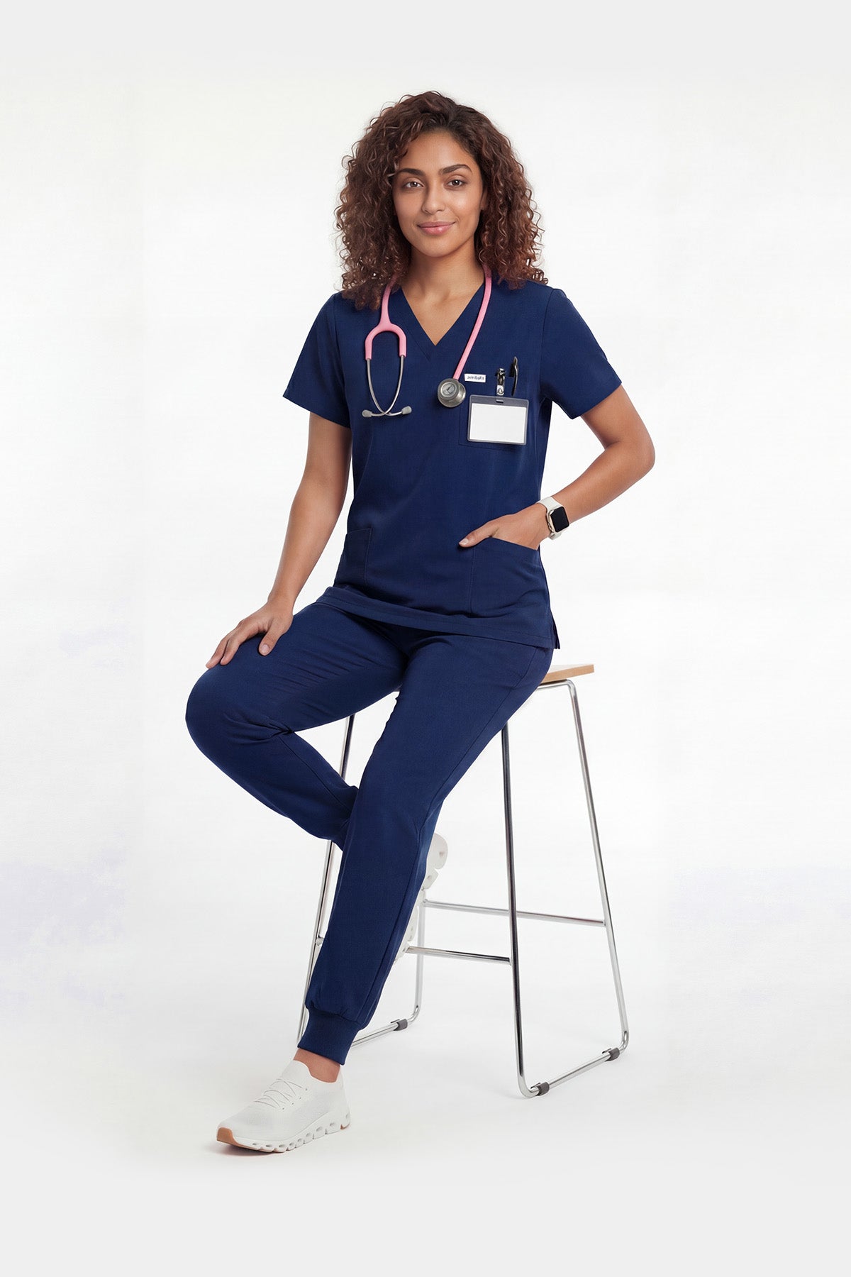 JelriSoFit Free Pijama Quirúrgica – Mujer Azul Marino, Secado rápido y fresco