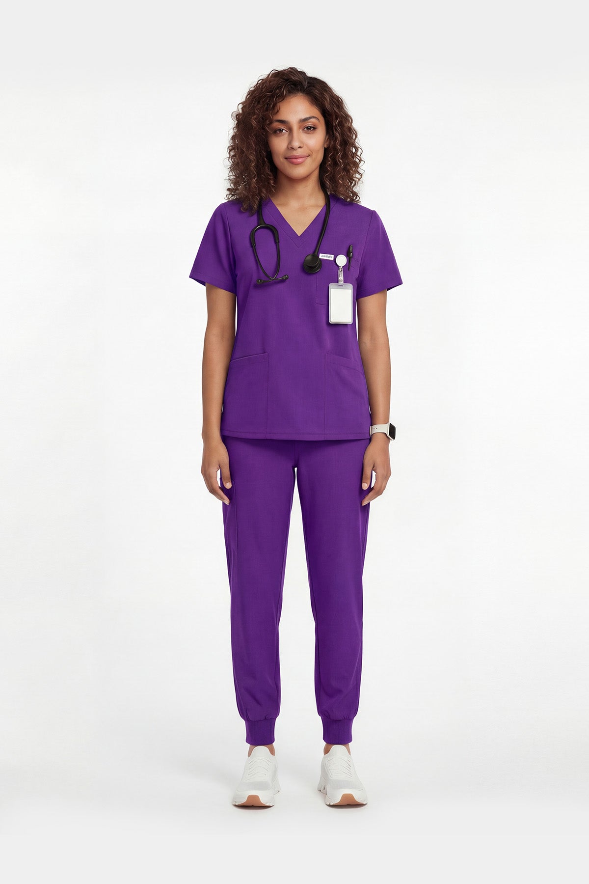 JelriSoFit Free Uniformes de Trabajo – Mujer Morado oscuro, Comodidad deportiva