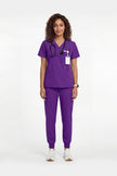 JelriSoFit Free Uniformes de Trabajo – Mujer Morado oscuro, Comodidad deportiva