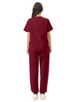 JelriSoFit Classic Medical Uniforms – Women’s Burgundy, Sporty Comfort