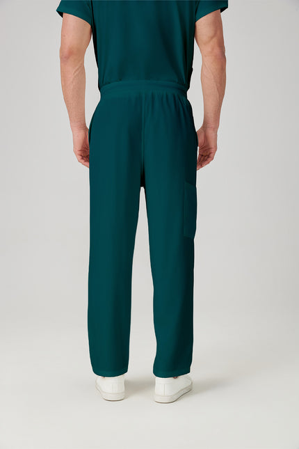 JelriSoFit Classic Uniformes Quirúrgicos - Hombre Verde Bosque, Ligero y elástico