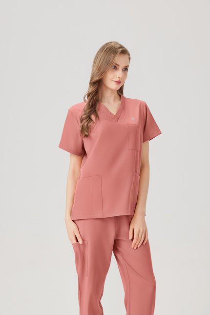 JelriSoFit Classic Pijama Quirúrgica - Mujer Capri Rosa, ligero y confortable