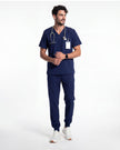 JelriSoFit Free Uniformes Médicos – Hombres Azul Marino, mantiene una apariencia ordenada