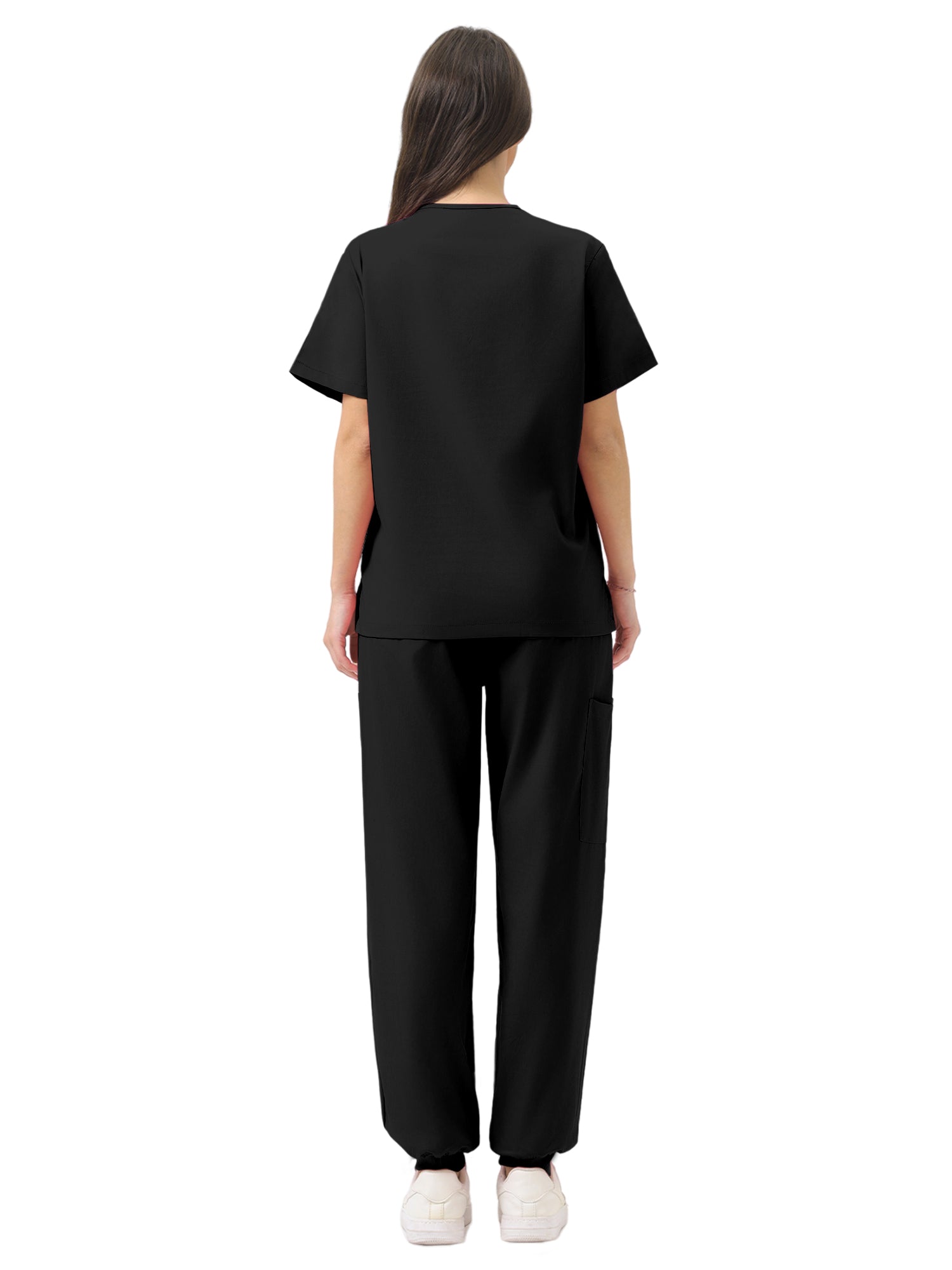 JelriSoFit Classic Nursing Uniforms – Women’s Black, Soft and Breathable