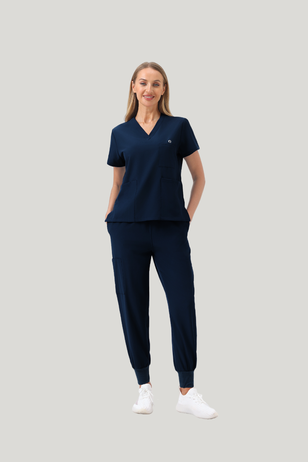 Uniforme médico quirúrgico 3 piezas Azul Marino para mujer JelriSoFit®