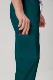 JelriSoFit Classic Medical Uniforms - Men's Moss Green, Stain Resistant
