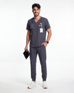JelriSoFit Free Uniformes Quirúrgicos – Hombres Gris Carbon, Secado rápido y fresco