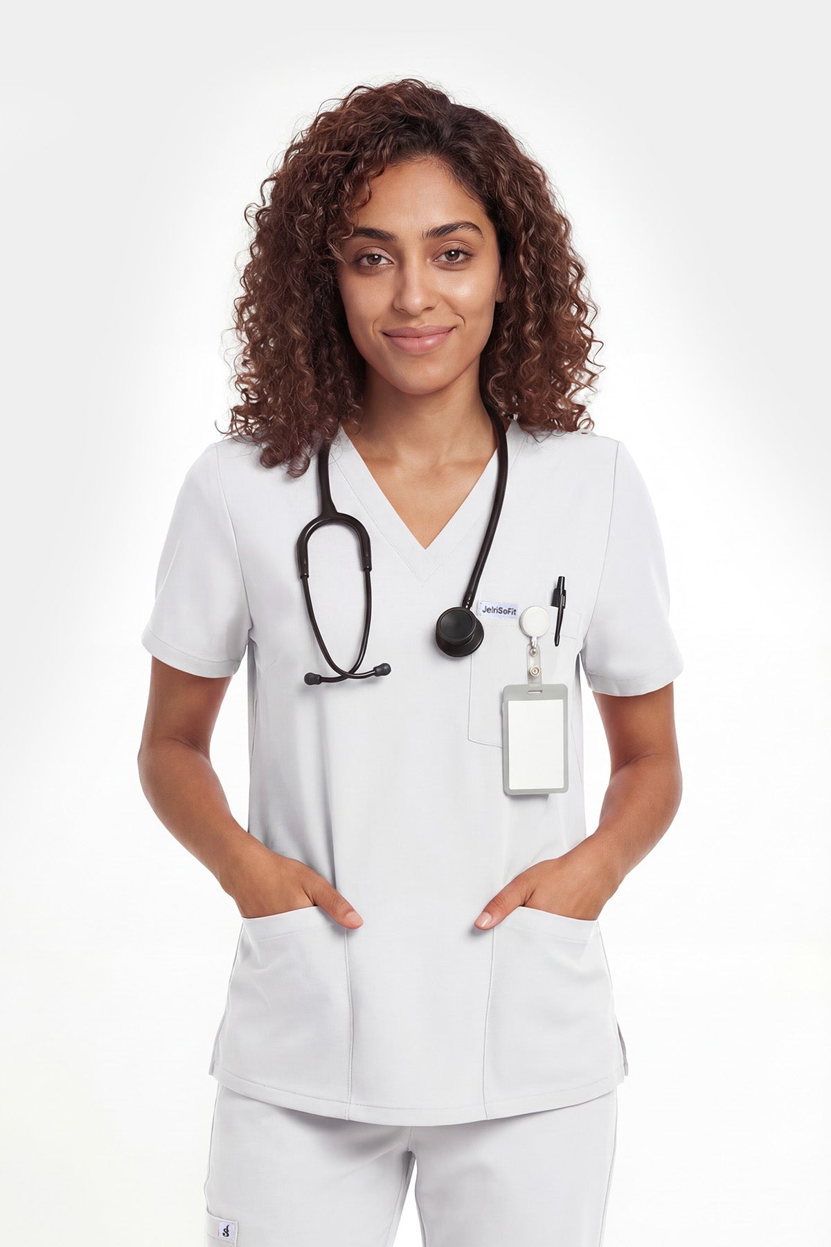 JelriSoFit Free Uniformes Quirúrgicos – Mujer Blanco, Tejido impermeable