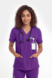 JelriSoFit Free Uniformes de Trabajo – Mujer Morado oscuro, Comodidad deportiva