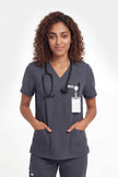 JelriSoFit Free Uniformes de Trabajo – Mujer Gris Carbon, Tejido mejorado