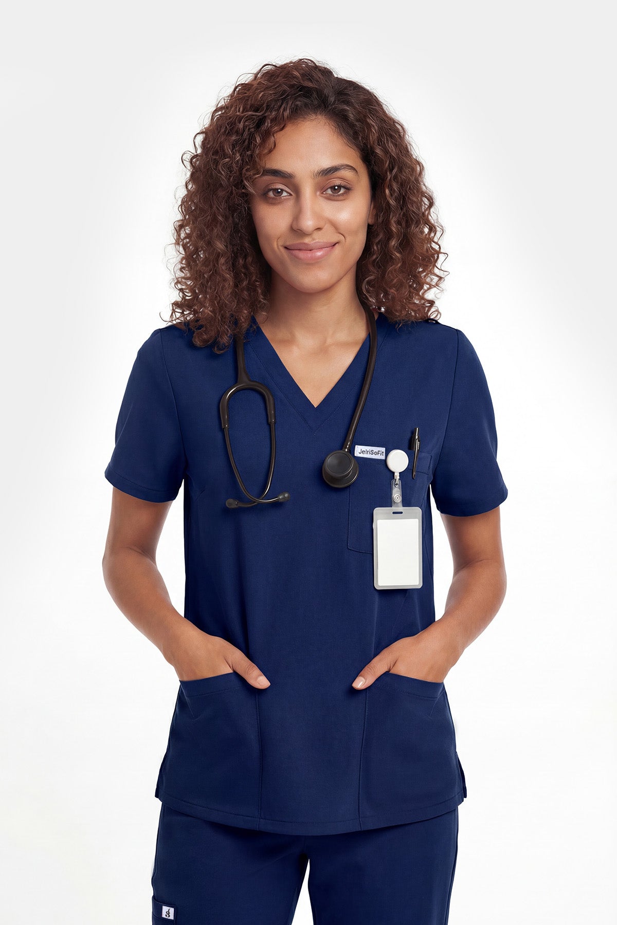 JelriSoFit Free Pijama Quirúrgica – Mujer Azul Marino, Secado rápido y fresco