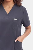 JelriSoFit Free Uniformes de Trabajo – Mujer Gris Carbon, Tejido mejorado