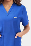 JelriSoFit Free Uniformes Médicos – Mujer Azul Rey, Cintura elástica