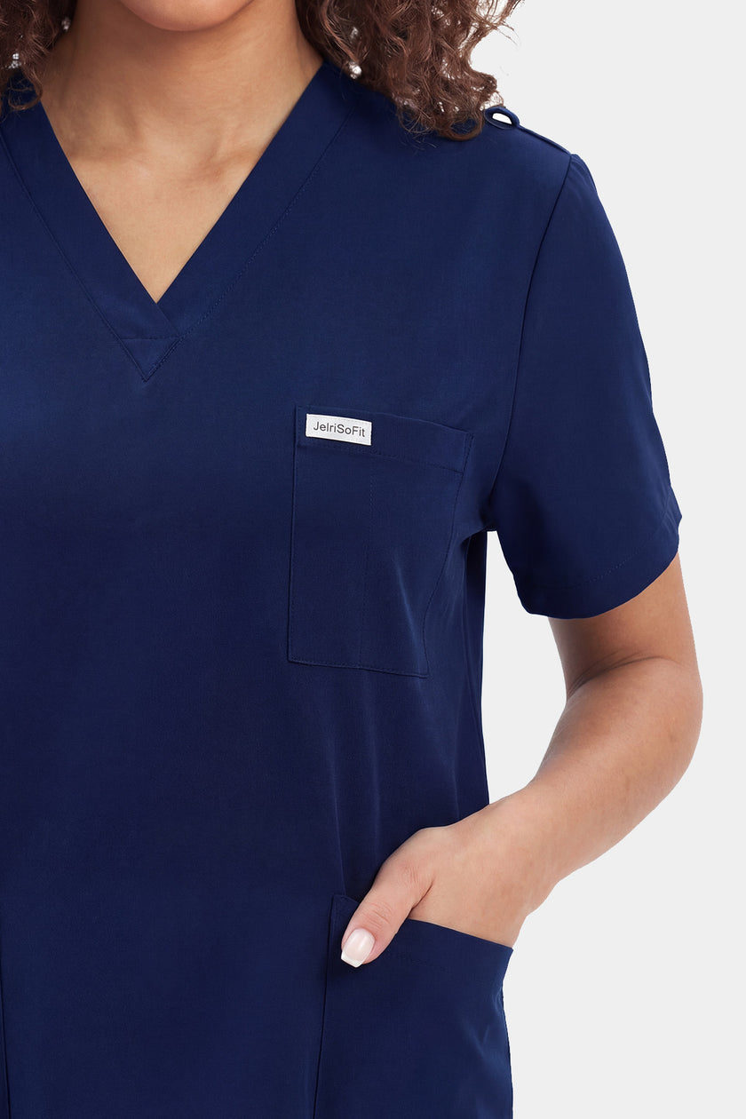 JelriSoFit Free Pijama Quirúrgica – Mujer Azul Marino, Secado rápido y fresco