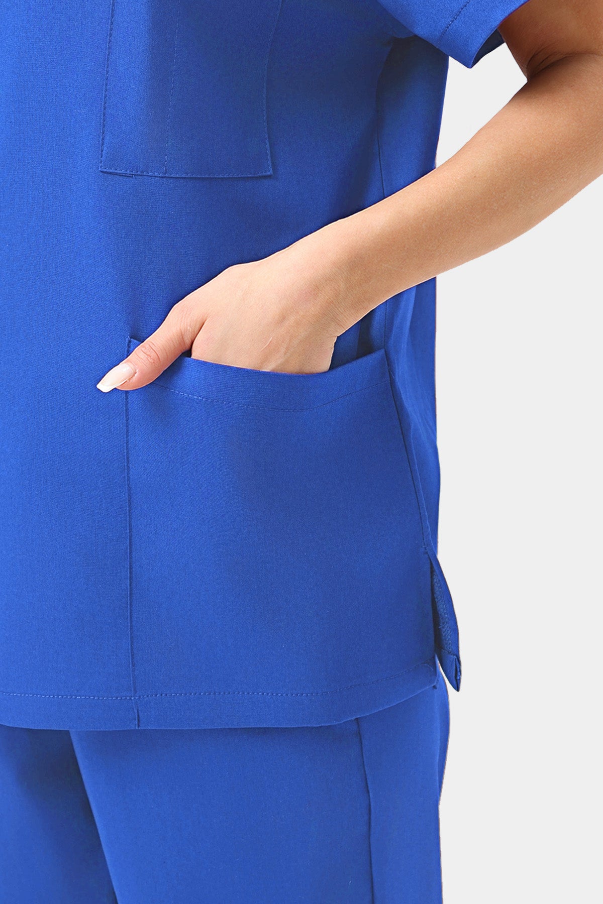 JelriSoFit Free Uniformes Médicos – Mujer Azul Rey, Cintura elástica