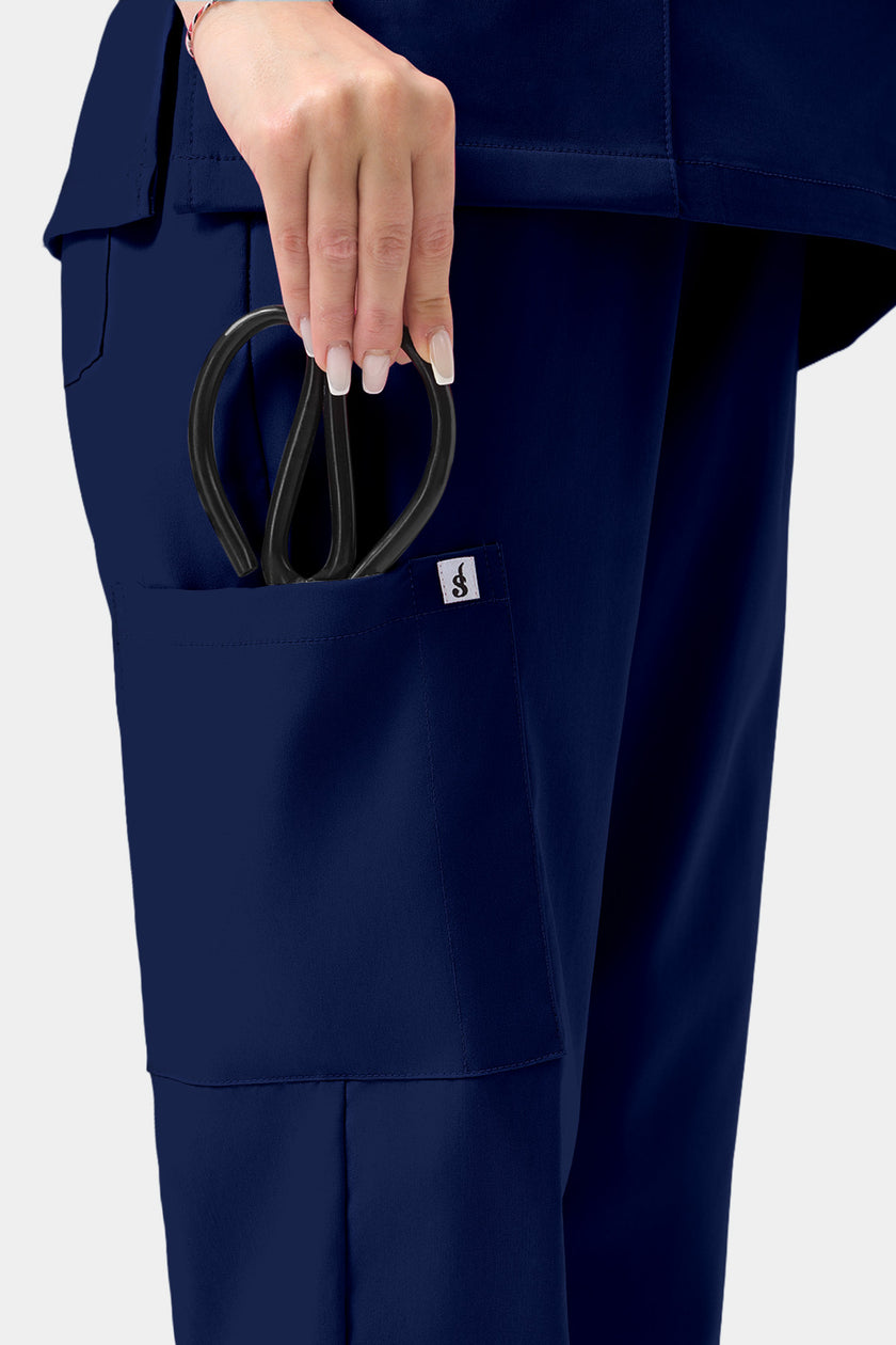 JelriSoFit Free Pijama Quirúrgica – Mujer Azul Marino, Secado rápido y fresco