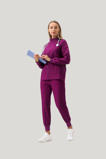 Uniforme médico quirúrgico 3 piezas Bugambilia para mujer-Vista frontal