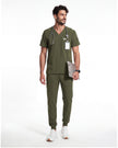 JelriSoFit Free Uniformes de Trabajo – Hombres Verde Musgo, Tejido resistente a salpicaduras leves