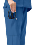 JelriSoFit Classic Medical Scrubs – Women’s Caribbean Blue, Durable and wear-resistant