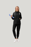 Uniforme médico quirúrgico 3 piezas negro para mujer JelriSoFit®