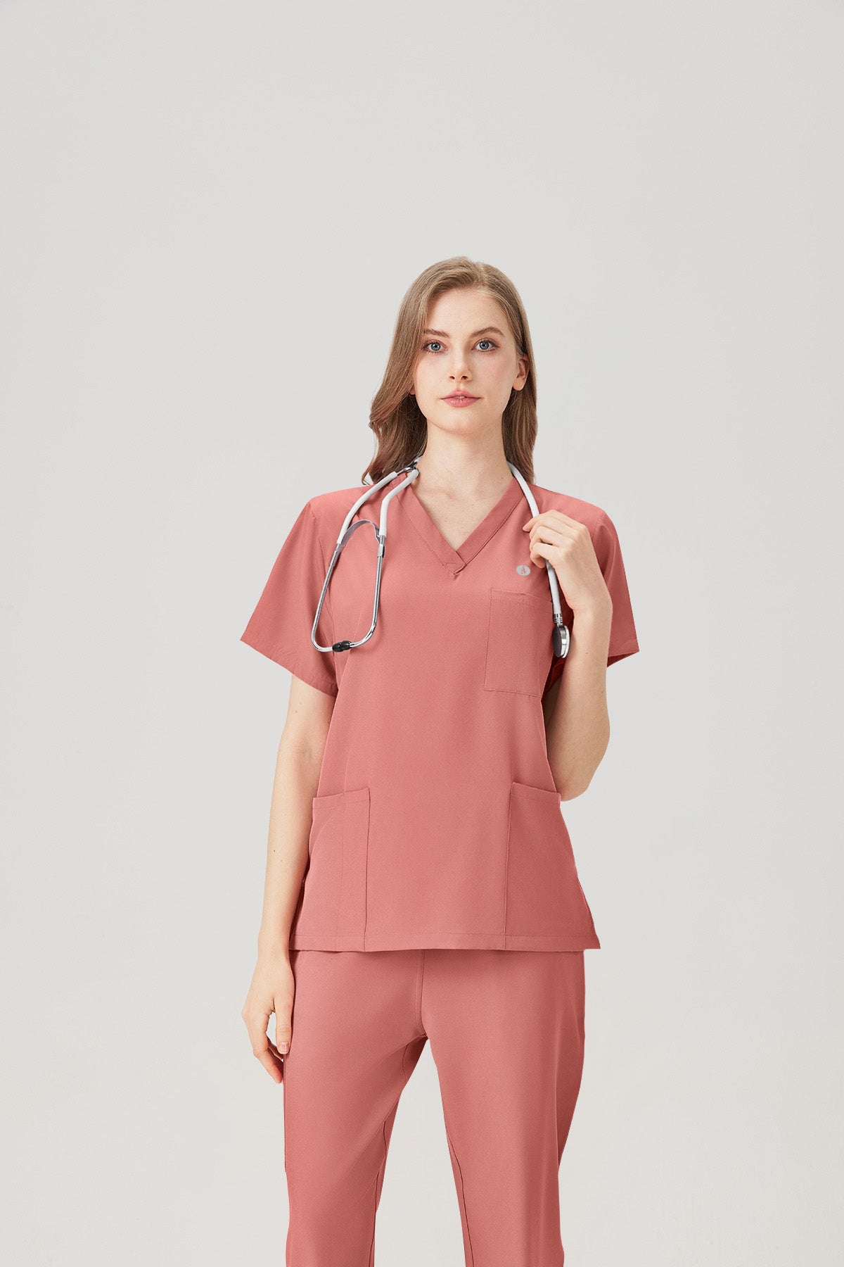 JelriSoFit Classic Pijama Quirúrgica - Mujer Capri Rosa, ligero y confortable