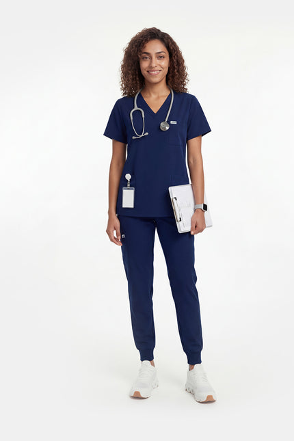 JelriSoFit Free Pijama Quirúrgica – Mujer Azul Marino, Secado rápido y fresco