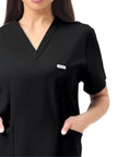 JelriSoFit Classic Nursing Uniforms – Women’s Black, Soft and Breathable