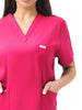 JelriSoFit Classic Nursing Scrubs – Women’s Hot Pink, Easy to care for and durable