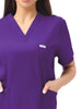 JelriSoFit Classic Nursing Scrubs – Women’s Dark Purple, Lightweight and Stretchy