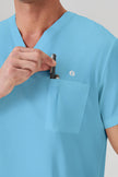 JelriSoFit Classic Uniformes Quirúrgicos - Hombre Azul Caribe, Deportivo y confortable