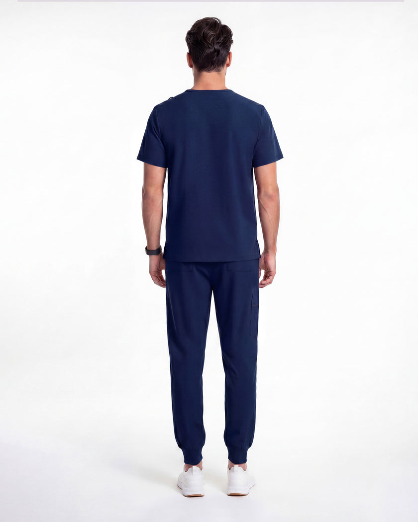 JelriSoFit Free Uniformes Médicos – Hombres Azul Marino, mantiene una apariencia ordenada