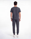JelriSoFit Free Uniformes Quirúrgicos – Hombres Gris Carbon, Secado rápido y fresco