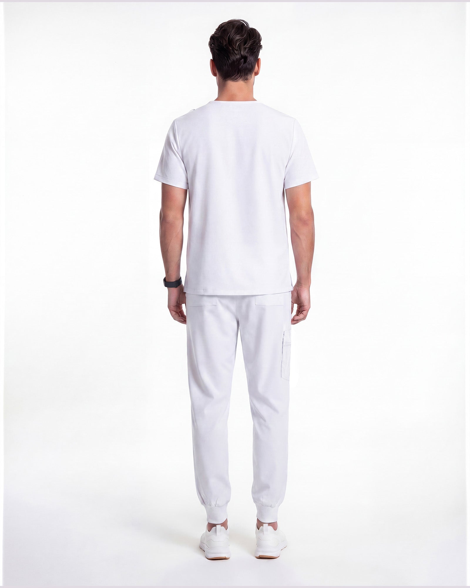 JelriSoFit Free Pijama Quirúrgica – Hombres Blanco, Tejido mejorado