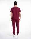 JelriSoFit Free Uniformes Quirúrgicos – Hombres Vino, Bolsillos amplios