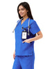 JelriSoFit Classic Medical Scrubs – Women’s Royal Blue, Jogger Scrub Set