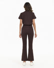 JelriSoFit FlowForm Uniformes de Trabajo 2 Piezas – Mujer Espresso, comodidad tipo activewear y ajuste estructurado