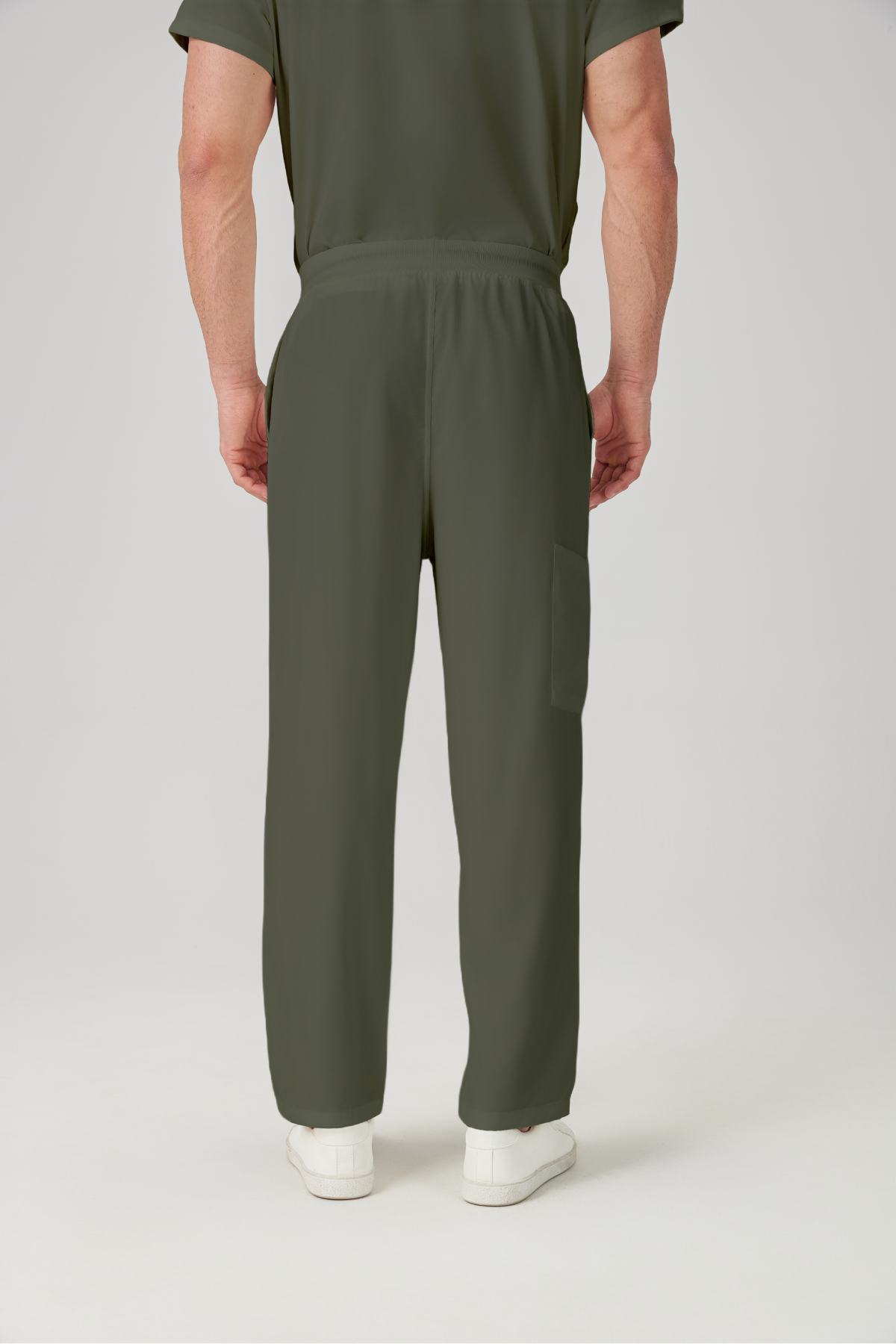 JelriSoFit Classic Uniformes Médicos - Hombre Frijol Verde Gris, fácil de limpiar