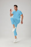 JelriSoFit Classic Uniformes Quirúrgicos - Hombre Azul Caribe, Deportivo y confortable