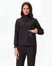 Uniforme de trabajo mujer negro – chaqueta y pantalón frontal
