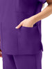 JelriSoFit Classic Nursing Scrubs – Women’s Dark Purple, Lightweight and Stretchy