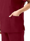 JelriSoFit Classic Medical Uniforms – Women’s Burgundy, Sporty Comfort