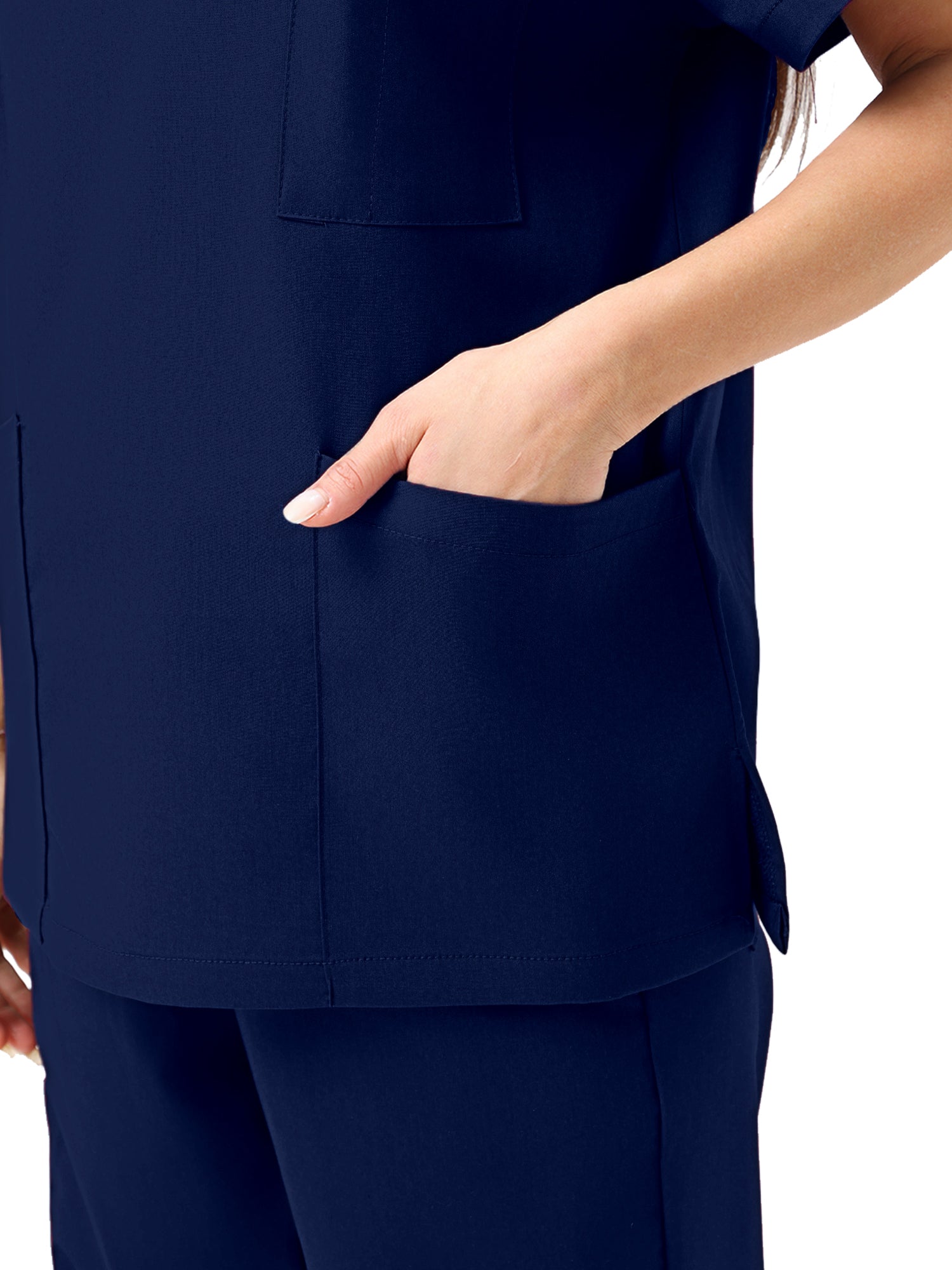 JelriSoFit Classic Nursing Uniforms – Women’s Navy Blue, Stretch fabric