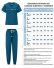 JelriSoFit Free Uniformes Médicos – Mujer Azure Blue, Bolsillos amplios