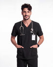 JelriSoFit Free Pijama Quirúrgica – Hombres Negro, Comodidad deportiva
