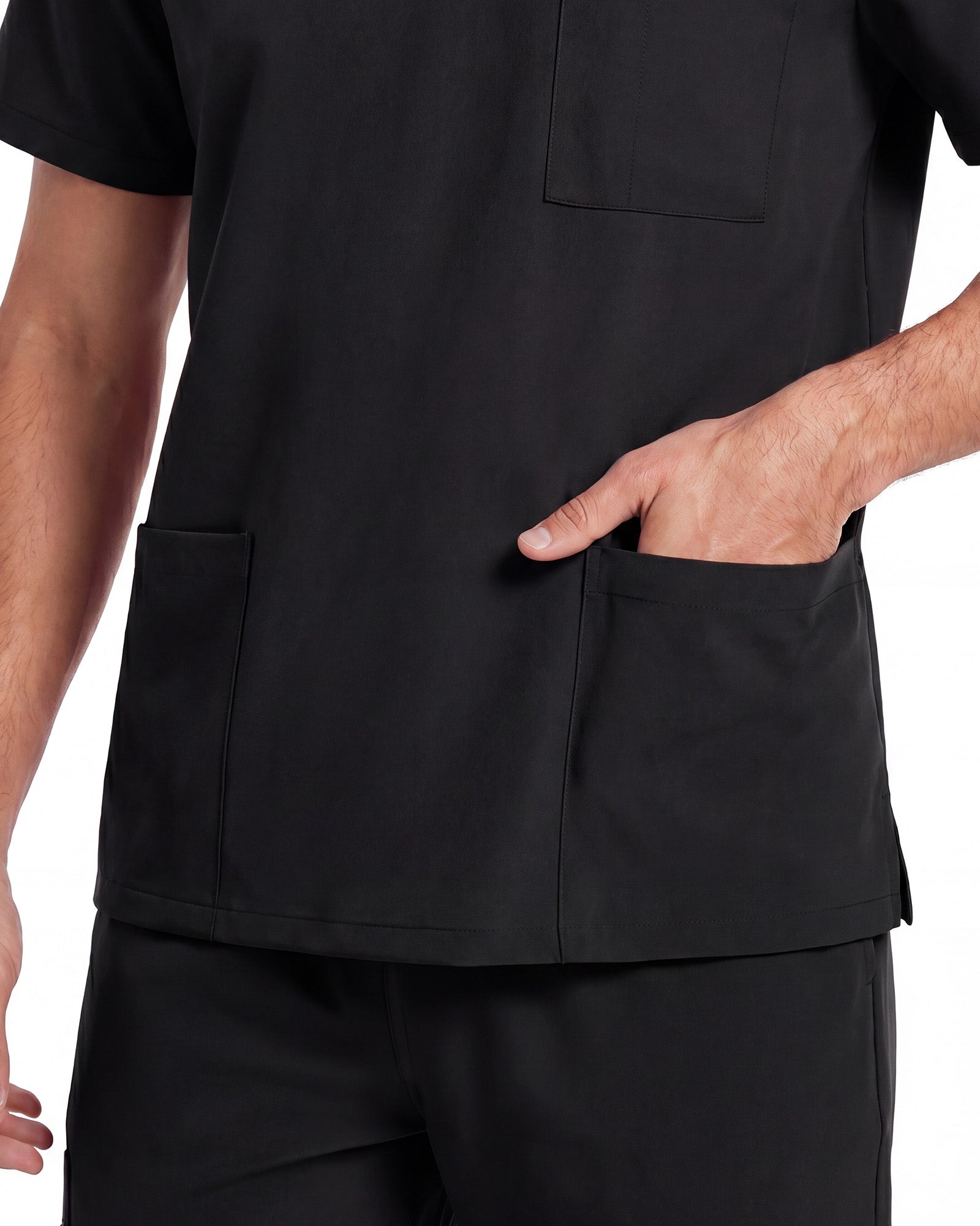 JelriSoFit Free Pijama Quirúrgica – Hombres Negro, Comodidad deportiva