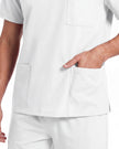 JelriSoFit Free Pijama Quirúrgica – Hombres Blanco, Tejido mejorado