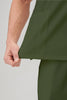 JelriSoFit Classic Medical Uniforms - Men's Moss Green, Stain Resistant