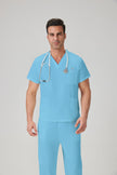 JelriSoFit Classic Uniformes Quirúrgicos - Hombre Azul Caribe, Deportivo y confortable